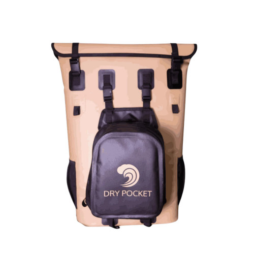 Dry Pocket Waterproof Floating Backpack Cooler With Dry Bag