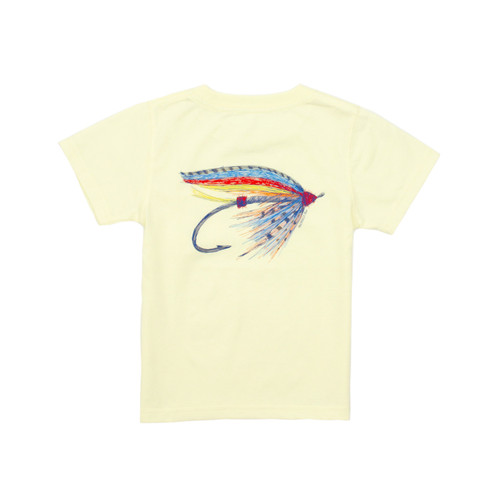 Properly Tied Boys Let It Fly Short Sleeve Tee Light Yellow Pima Cotton T-Shirt