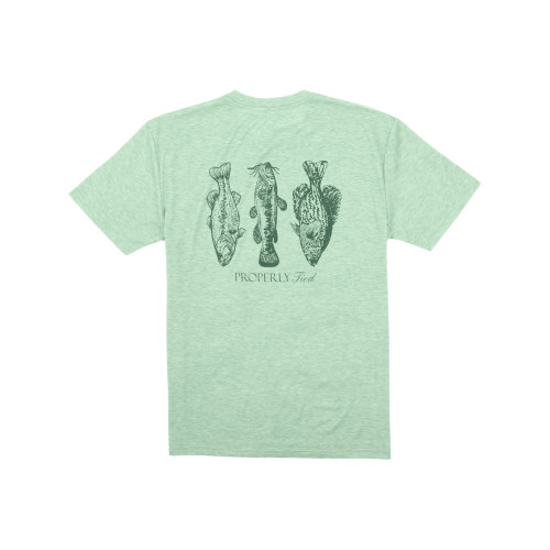 Properly Tied Portland Pocket Tee Fisherman’s Paradise Sage – Lightweight Graphic T-Shirt