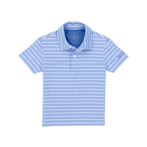 Properly Tied Boys Par Polo Gulf Lightweight Performance Stripe Polo