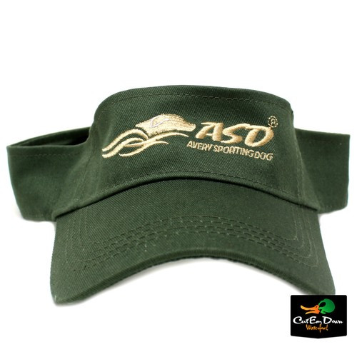 Avery Greenhead Gear Sporting Dog Logo Training Twill Visor Hat Olive