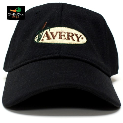 Avery Outdoors GHG Fitted Logo Ball Cap Hat Black 