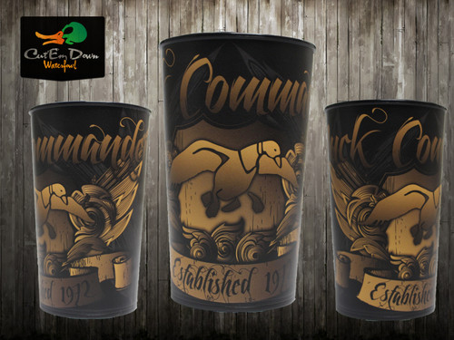 Authentic Duck Commander Dynasty Souvenir Cup Gold Logo Established 1972 