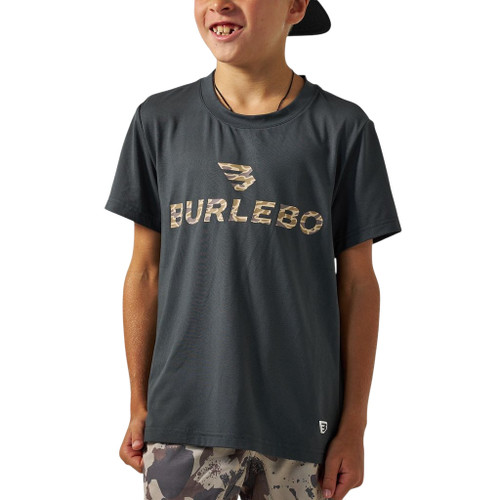 Burlebo Youth Performance Go To Tee Flying B logo T-Shirt