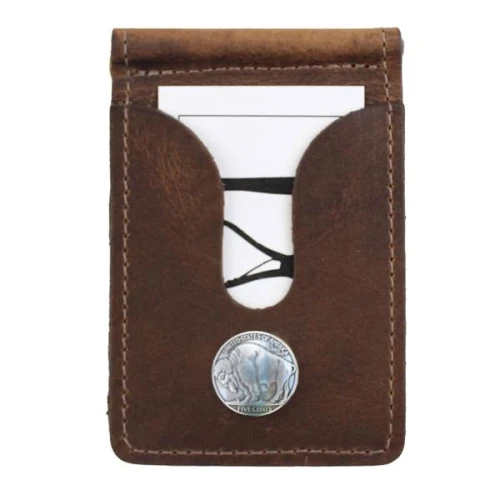 Over Under Bison Front Pocket Wallet