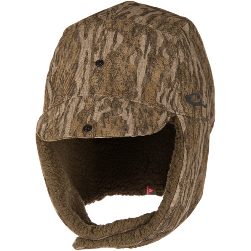 Drake Waterfowl LST BMF Bomber Hat with Primaloft - Mossy Oak Bottomland