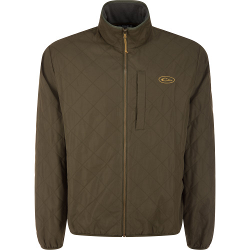 Drake Waterfowl Delta Quilted Jacket - Forest Night Olive