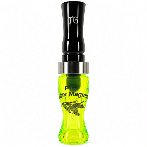 Tim Grounds Pro Super Mag Goose Call Chartreuse/Black