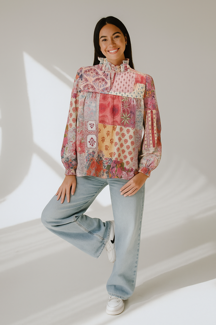 Vintage Paisley Blouse