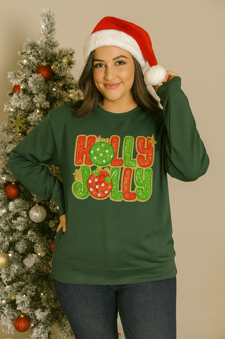 Holly Jolly Sequin Sweatshirt Holly Jolly Sequin Sweatshirt