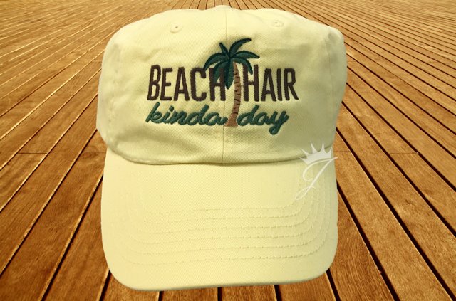beach hair hat