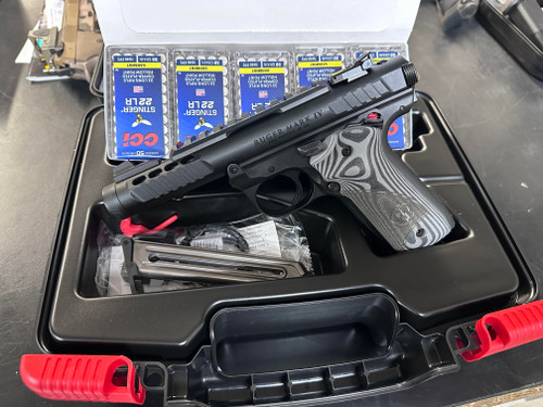 RUGER MK IV 22/45 LITE & 500 RDS CCI STINGERS - 1 IN 50 CHANCE