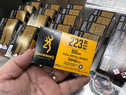 500 RDS BROWNING AMMO .223 AND FED CLOUD BAG OF COLOR - 1 IN 23 CHANCE