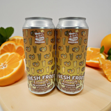 450's Fresh Foot Creamsicle has been described as a favorite frozen treat—remixed into a hazy, hoppy brew. Bold, creamy, and dripping in nostalgia with Orange, Tangerine, vanilla & Vanilla Ice Cream.