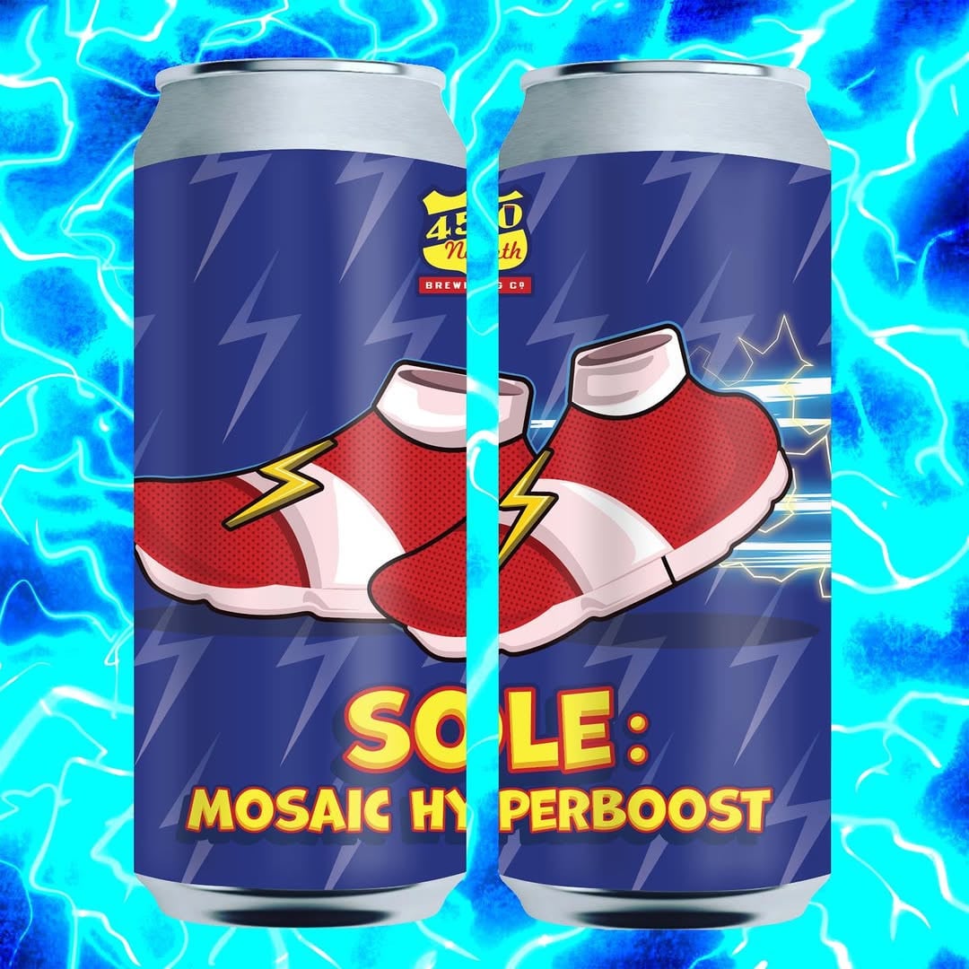 Mosaic Hyperboost is an Oat Cream IPA hopped with all Mosaic and Mosaic Hyperboost an oil boosted hop extract.