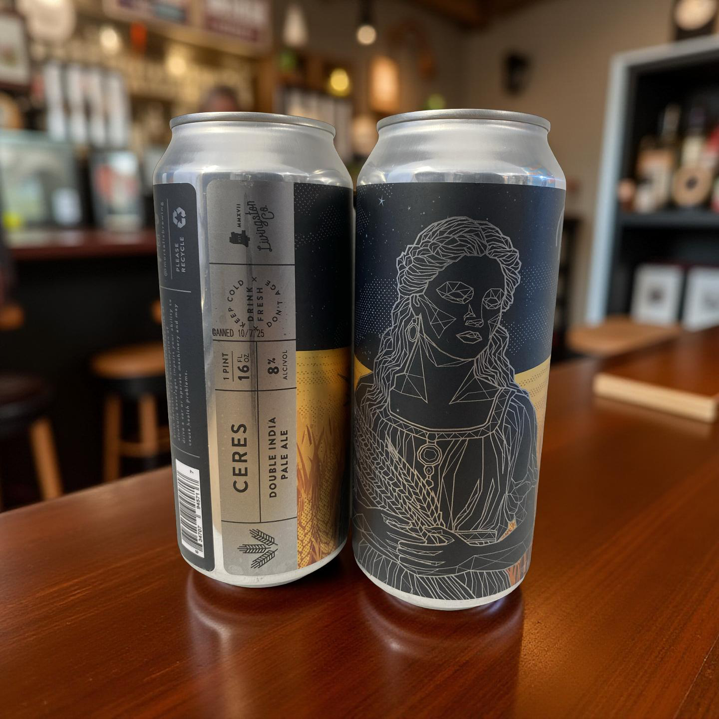The brewery describes this DIPA as follows: This Double IPA is brewed to showcase intense tropical vibes.  Brewed with NZ Mega Terps, Simcoe, and hand-selected Citra, expect an intense, sweet, and tropical aroma and flavor.  A Splash of lemon-lime with fresh honeydew, notes of berries, and passion fruit.