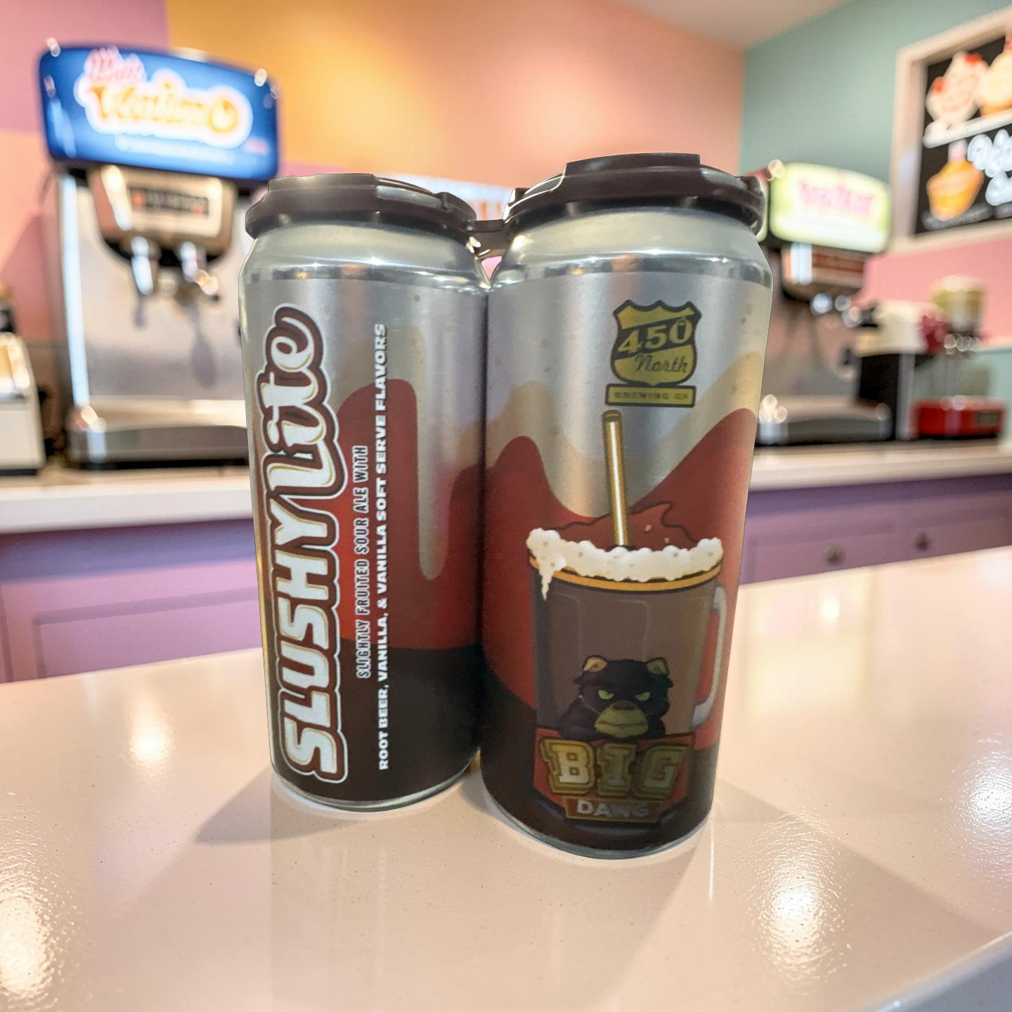 From the 450 Soda Release.  Imagine having a Root Beer Float with Vanilla & Vanilla Soft Serve.  This is one of our favorites.