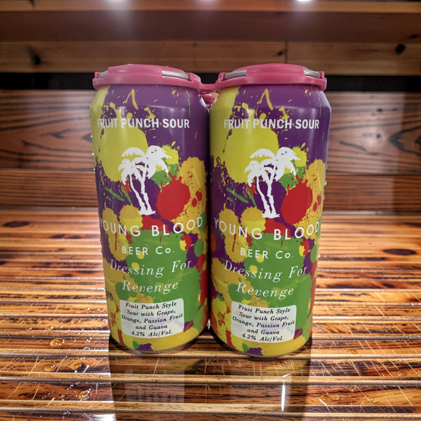 From Madison, Wisconsin, Juice Box inspired sour contains freshly squeezed Concord Grapes, along with Passion Fruit, Guava & Oranges.