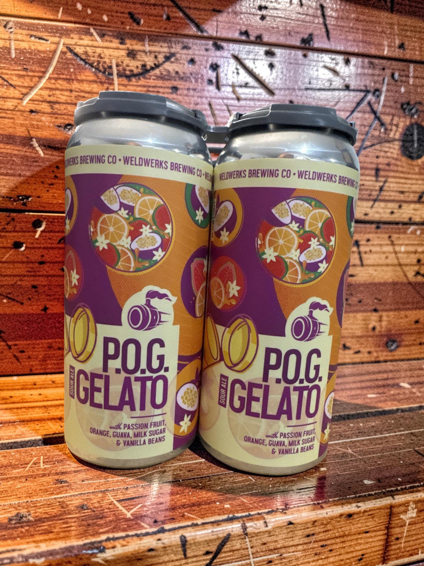 This selection from Weldworks features Passionfruit, Orange, Guava, Vanilla Beans, and Milk Sugar.