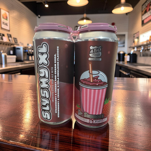 Dr. Simmon's has choice Strawberries, Cherries, Cream Soda, Strawberry, Cream, and a touch of Cola Emulsion.