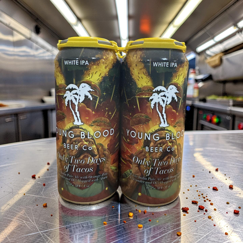 A White  IPA from imaginative brewers at Young Blood with a little Latino balance of Orange Zest, & Coriander, and dry hopped with Alora.