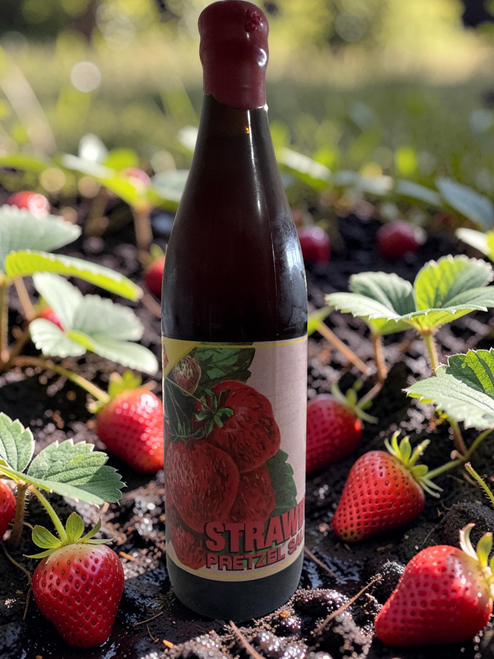 The Dewey Strawberry Pretzel Salad is three of 200 bottles and 8% ALC/VOL. It's a 2025 Edition and aged for 13 months in Rum Barrels with freshly picked Strawberries & a dash of Pretzels.

One of our most iconic flavor drops is dedicated to that perfect sweet-meets-salty combo. Expect bright strawberry, a touch of creamy nostalgia, and just the right pretzel bite.  All poured up in a way only Dewey can do.