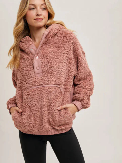 Sherpa Hoodie Pullover