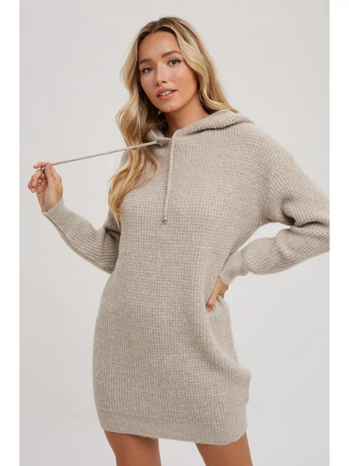 Chunky Waffle Hoodie Tunic