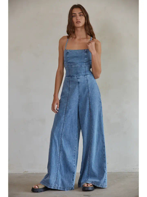 Feeling Free Denim Romper