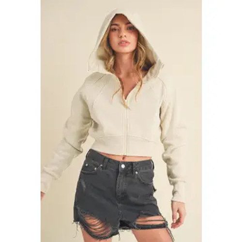 Cropped Hooded Jacket