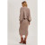 V-Neck Knit Midi Dress and Knit Shrug Set