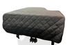 Black Quilted Mackintosh Grand Piano Cover