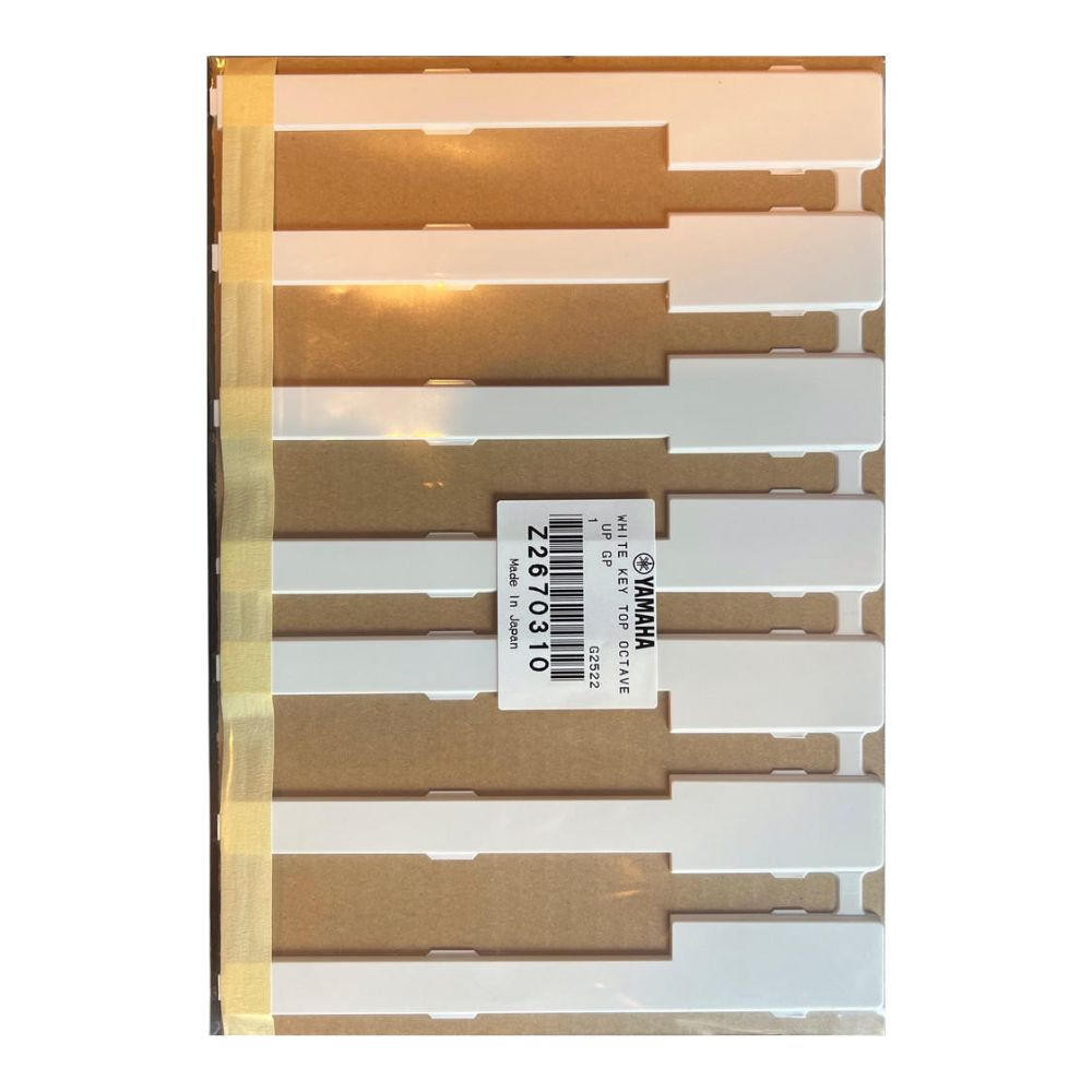 Piano Keytops for Yamaha Uprights - One Octave | Upright piano keytops