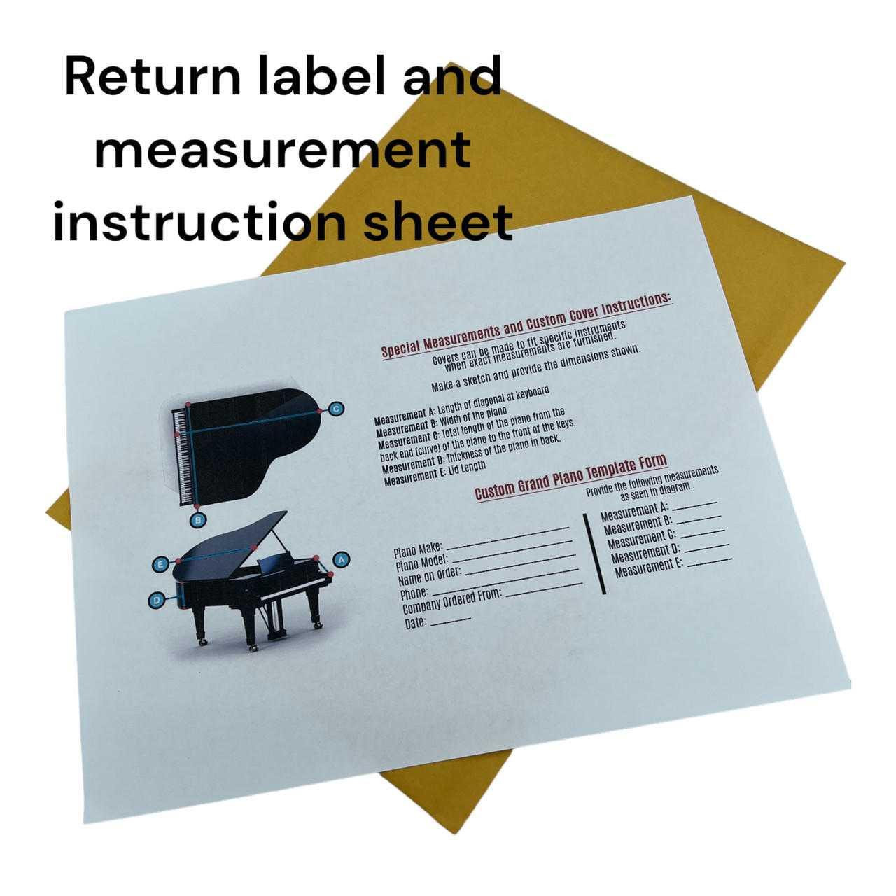 Piano Cover Template Kit
