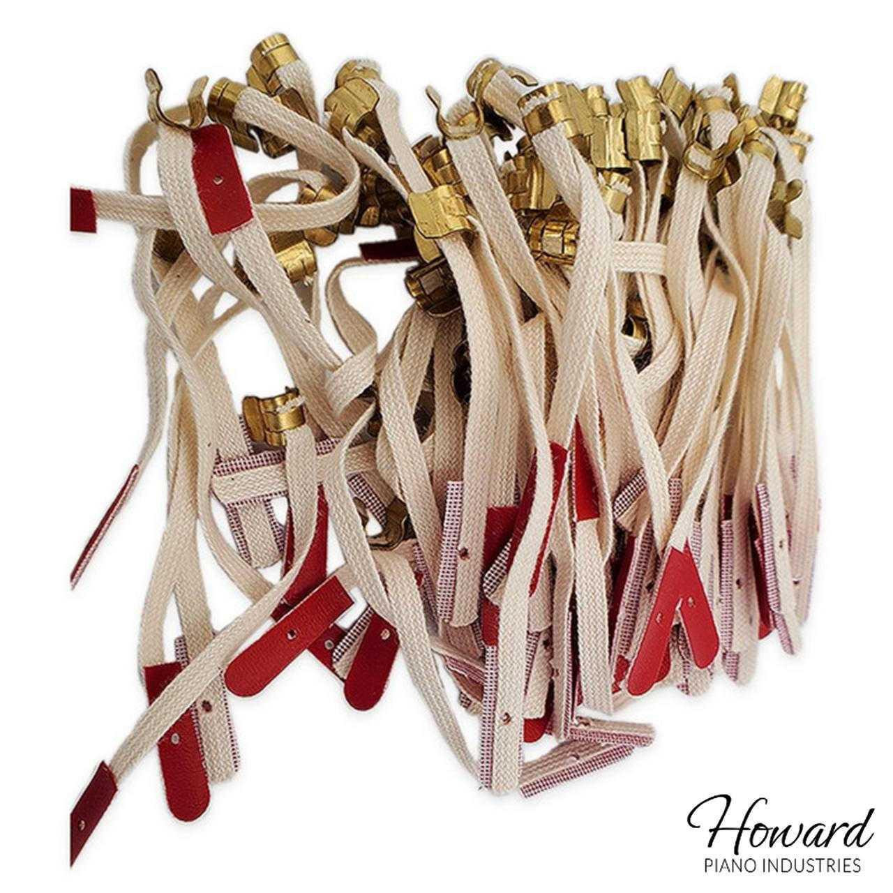 Piano Bridle Straps - Clip-on-style - Set of 12