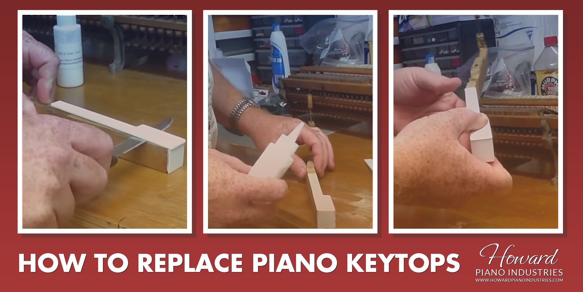 How to Replace Piano Keytops Howard Piano Industries