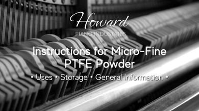 Instructions for Micro-Fine PTFE Powder Instructions for Micro-Fine PTFE Powder
