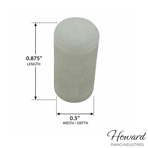 Pedal Dowel Grand Piano White (Pack of 6)