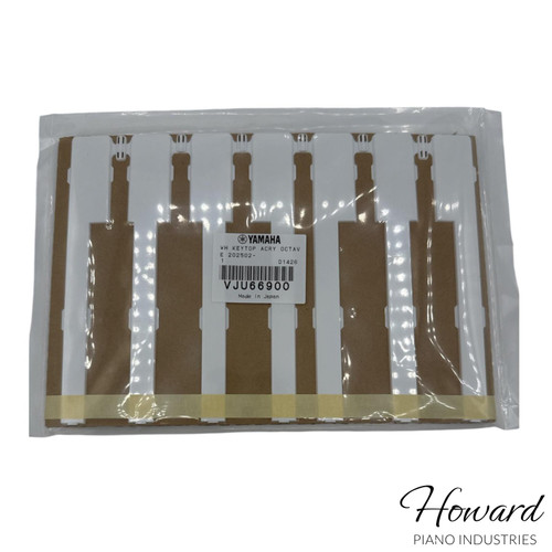 Piano Keytops for Yamaha Uprights and Small Grands - One Octave