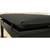Black Cotton Canvas Piano Bench Cushion