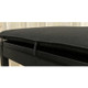 Black Cotton Canvas Piano Bench Cushion