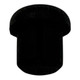 Key Block Rubber Button - Black 4.0mm (Pack of 6)