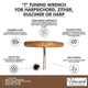 "T" Tuning Wrench for Harpsichord, Zither, Dulcimer or Harp