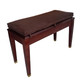 Chocolate Brown Suede Piano Bench Cushion Howard Piano Industries Howard Piano Industries