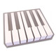 German Piano Keytops with Attached Fronts - White Schaff Piano Supply Howard Piano Industries