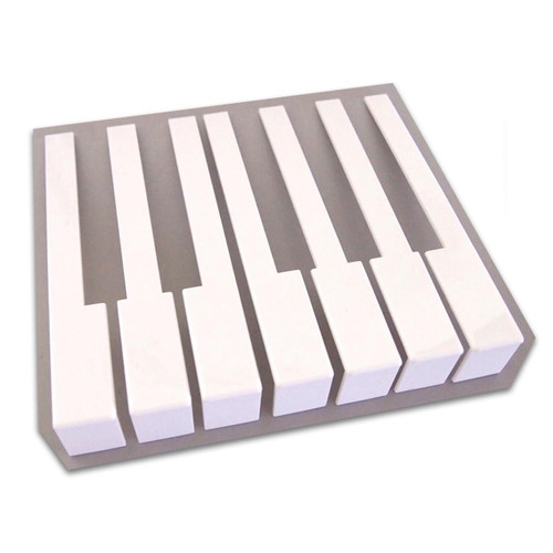 Buy German Piano Keytops with Attached Fronts - White | Howard