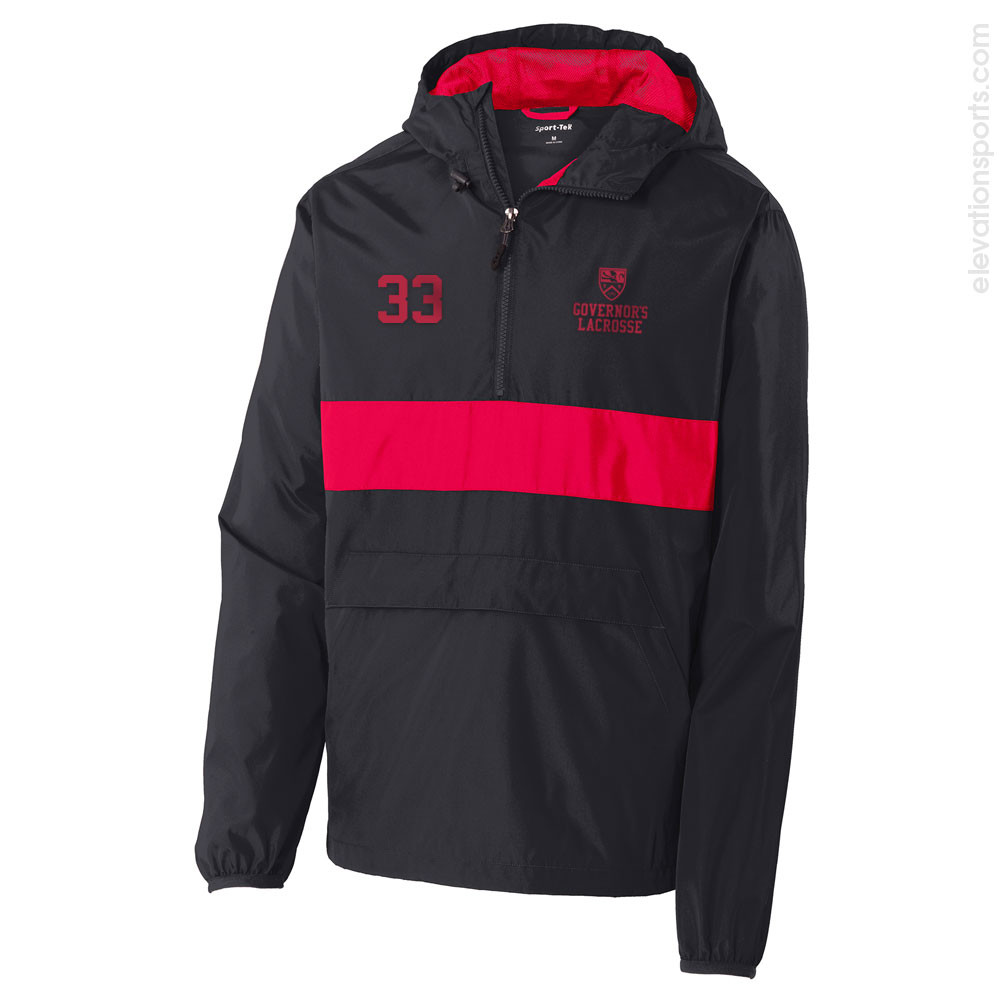 Colorblock Warm-Up Jacket with Hood