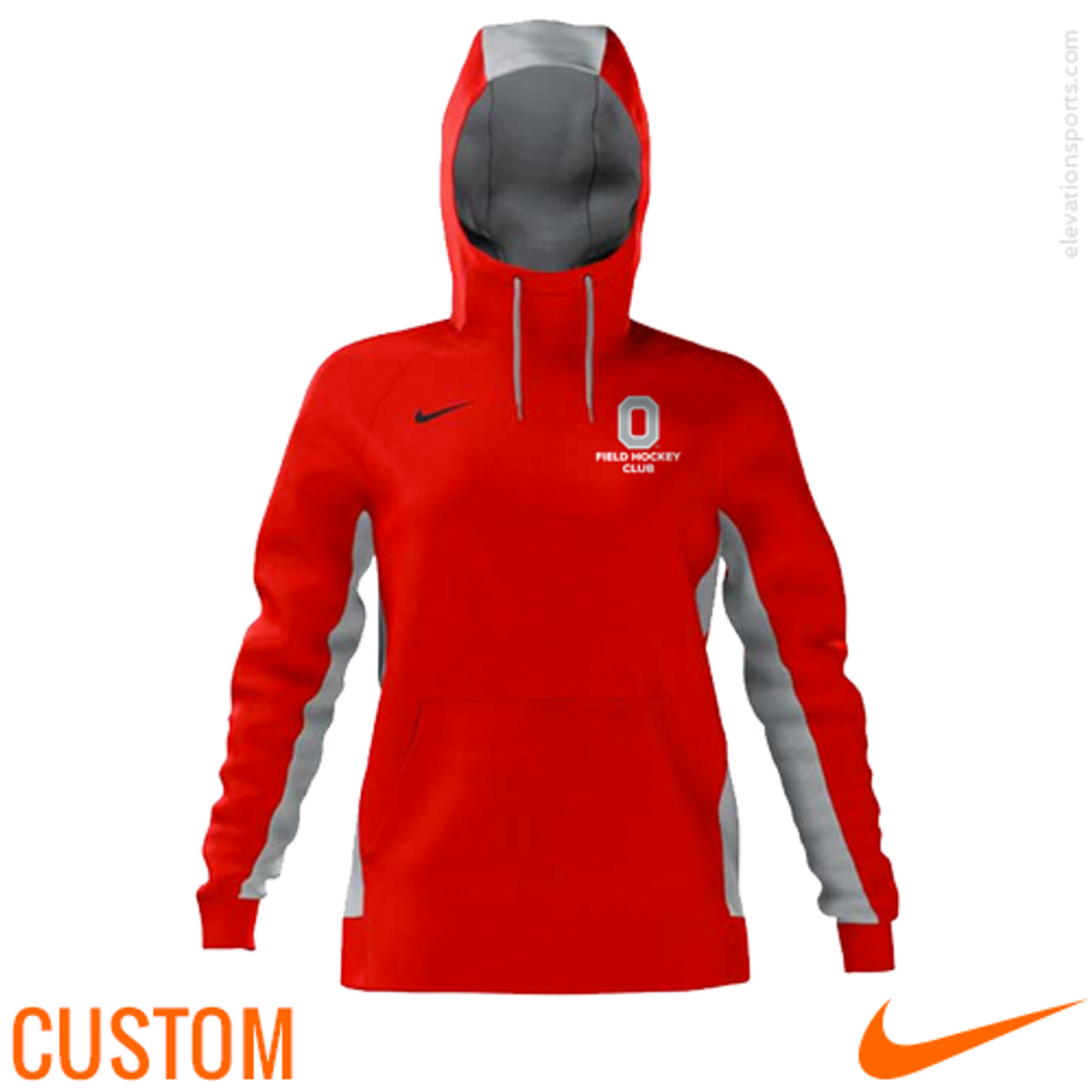 red womens nike sweatshirt