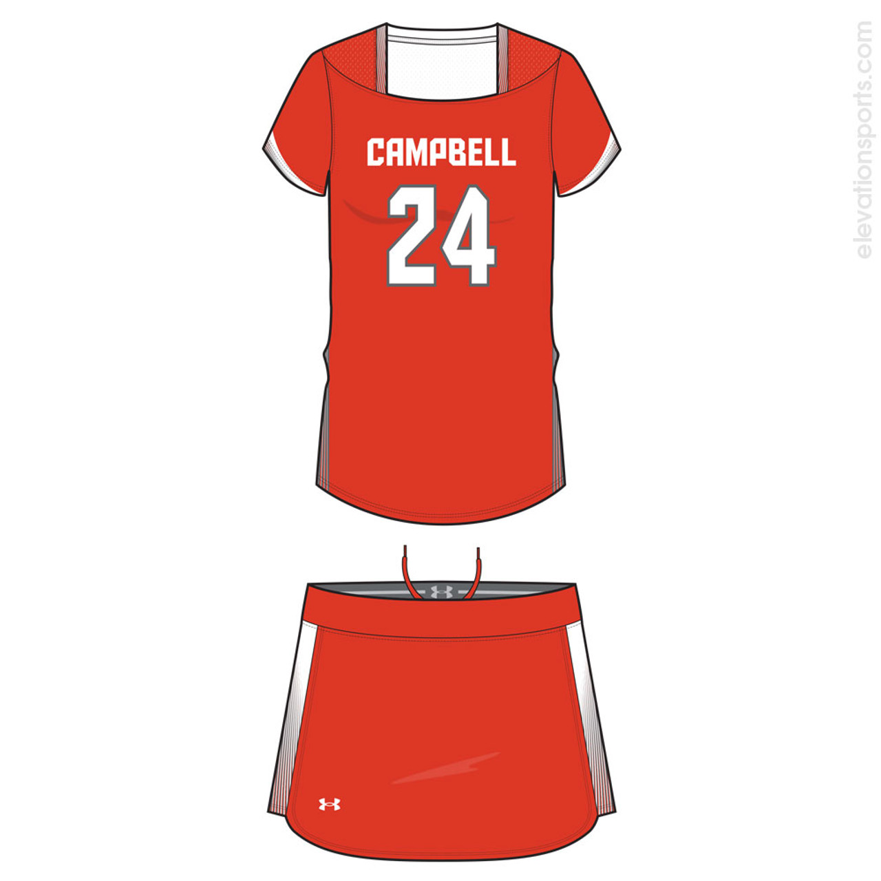 Under Armour Women's Lacrosse Uniforms Pursuit Elevation Sports