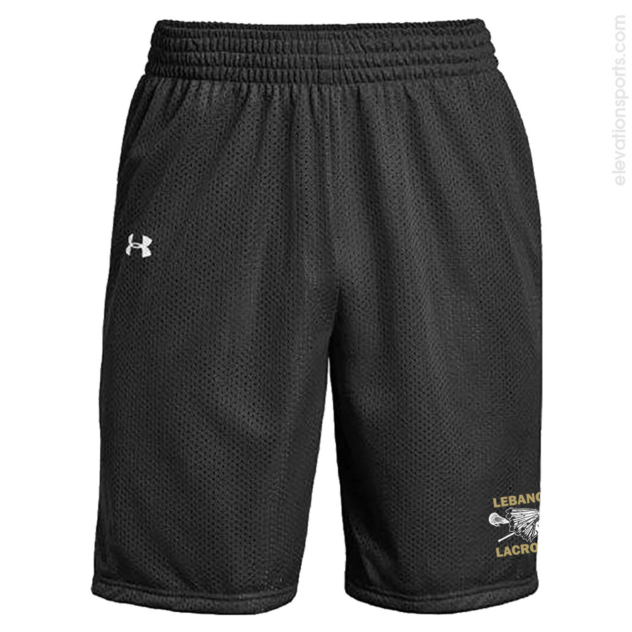 Under Armour Reversible Basketball Shorts, Adult 10 Inseam  (Red,Royal,Black))
